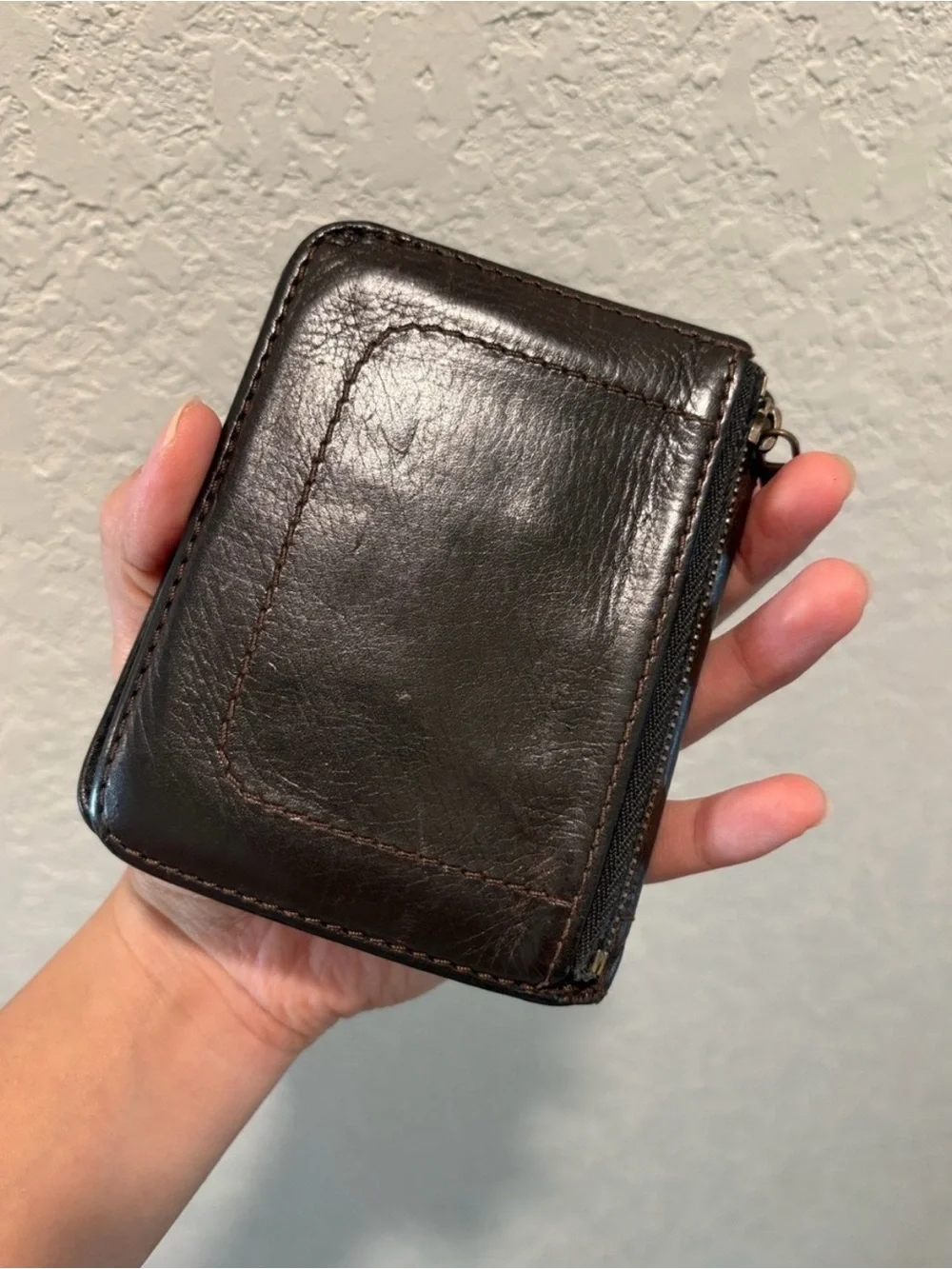 Louis Vuitton Men's Leather Bifold Wallet - Dark Brown